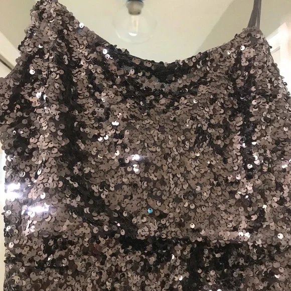 NWT 2 Pc Sequin Pants & Cropped Top Set - Black.  Available in Small. - Picture 6 of 10